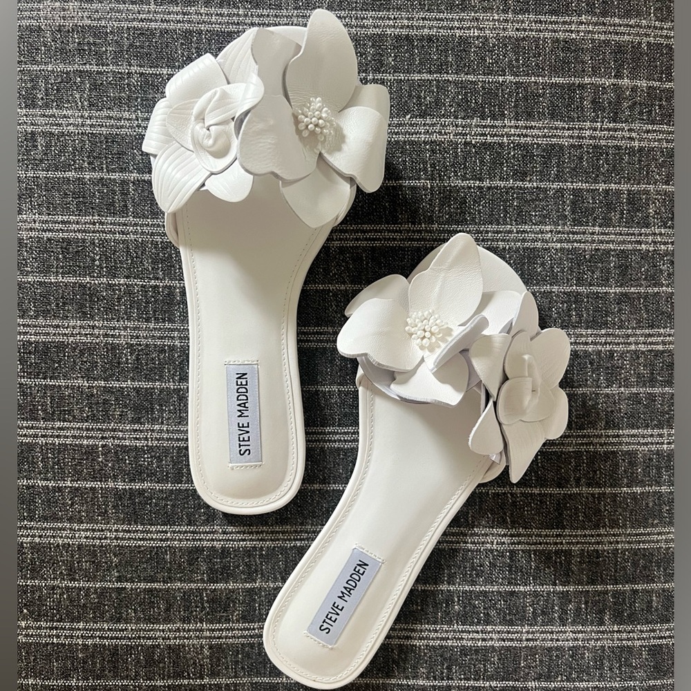 Steve Madden Melena Flat Slide Sandals size 8.5